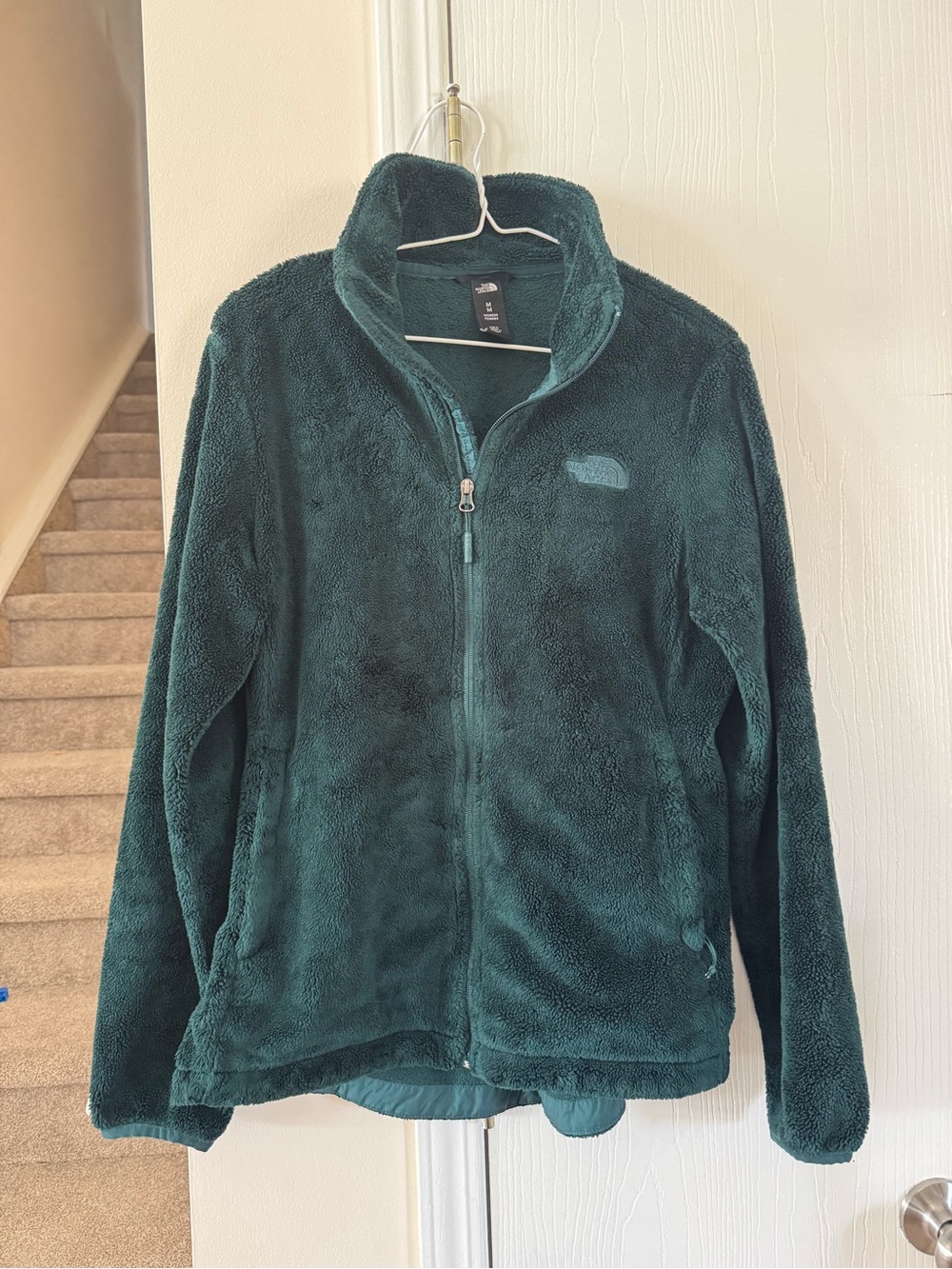 The North Face Kids Dark Green Plush Fleece Jacket